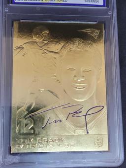 2005 Merrick Mint 23k gold Tom Brady WCG 10