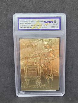 1996 Score Board 23kt gold Star wars WCG 10 cards