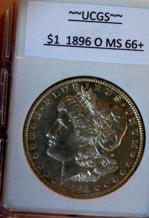 Morgan silver dollar 1896 o gem bu mega rare date MS++++++ perfect coin wow!!