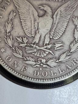 Morgan Silver Dollar 1884 S XF+ rare date original better grade beauty