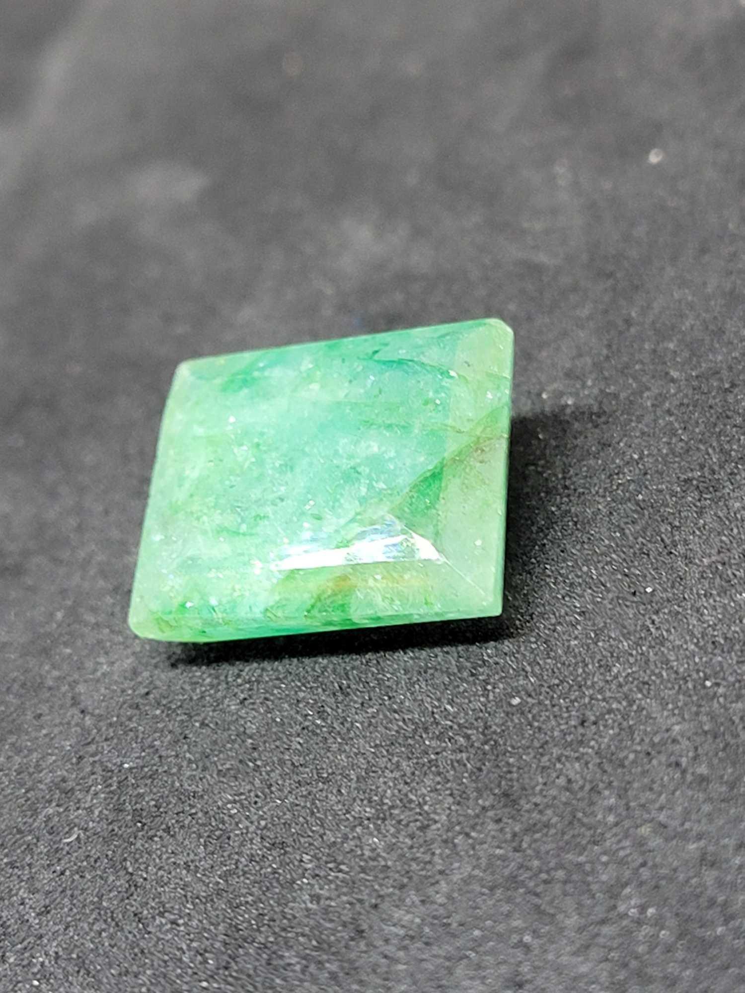 Green Emerald Huge sea green beauty 10.02ct nice earth mind gem