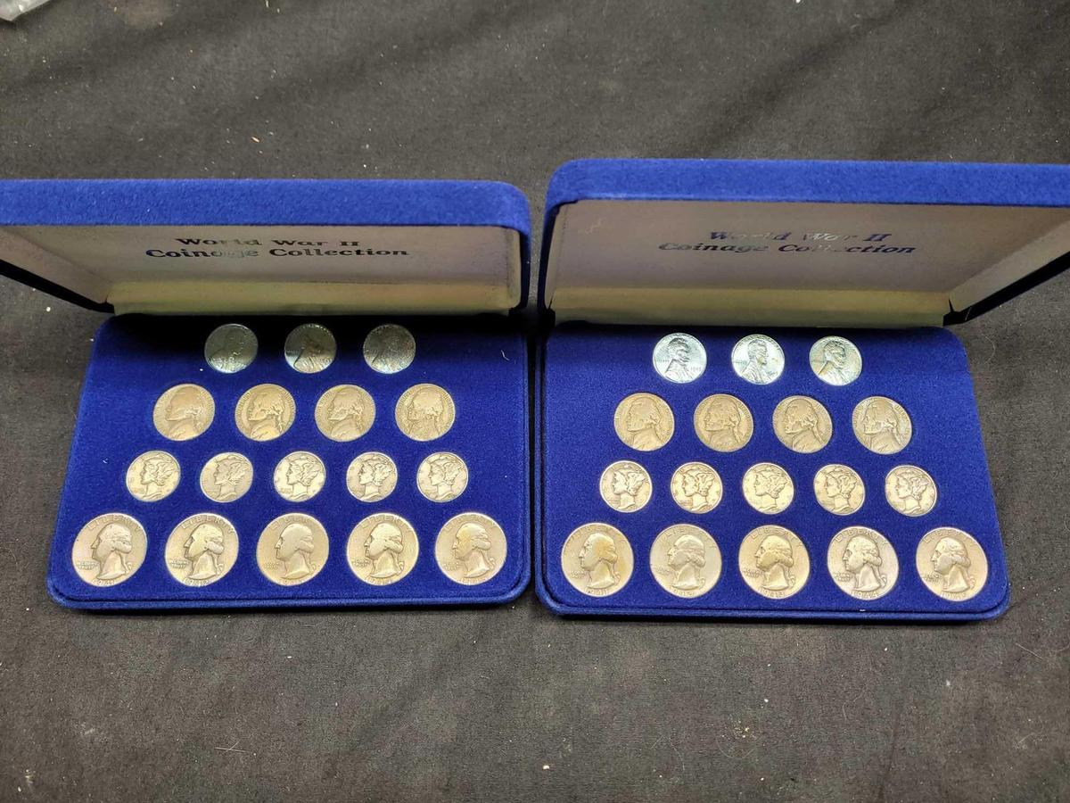 2 World war 2 coinage Collection silver coins