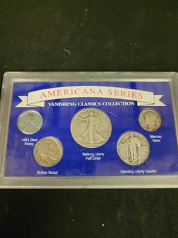 8 coin sets American Series, Symbols of American Freedom, six Decades of American silver coinage