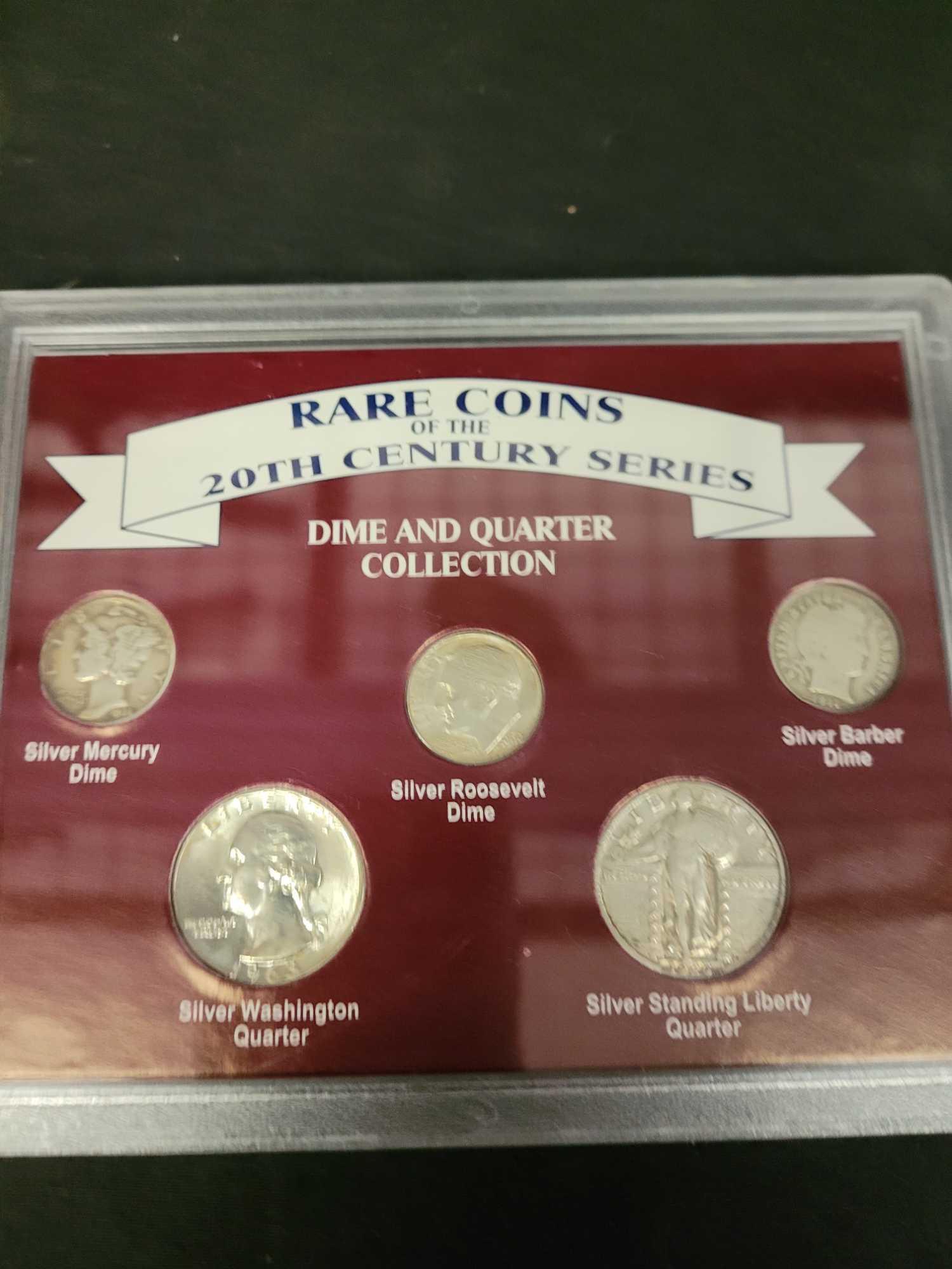 8 coin sets, Rare coins of the 20th Century series,