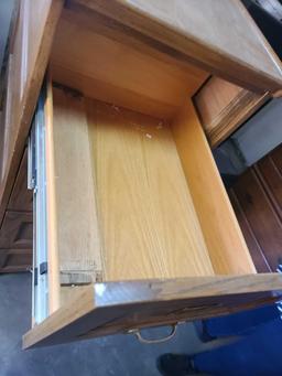 oak file cabinet 5ft tall
