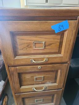 oak file cabinet 5ft tall