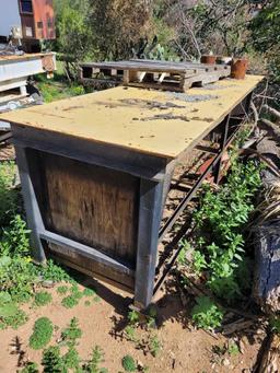 Solid Metal Work Table