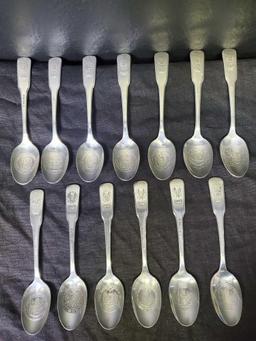 Original 13 State/Colony Bicentennial Collectors Spoons