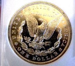 Morgan dollar 1881 o gem bu dmpl cameo glassy deep mirrors rare find !!