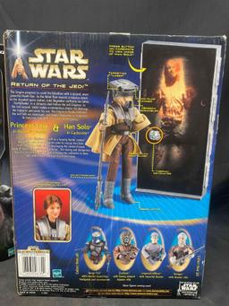 Luke Skywalker w/ Yoda. Leia Boushh Disguise Han Solo Carbonite 12 Inch