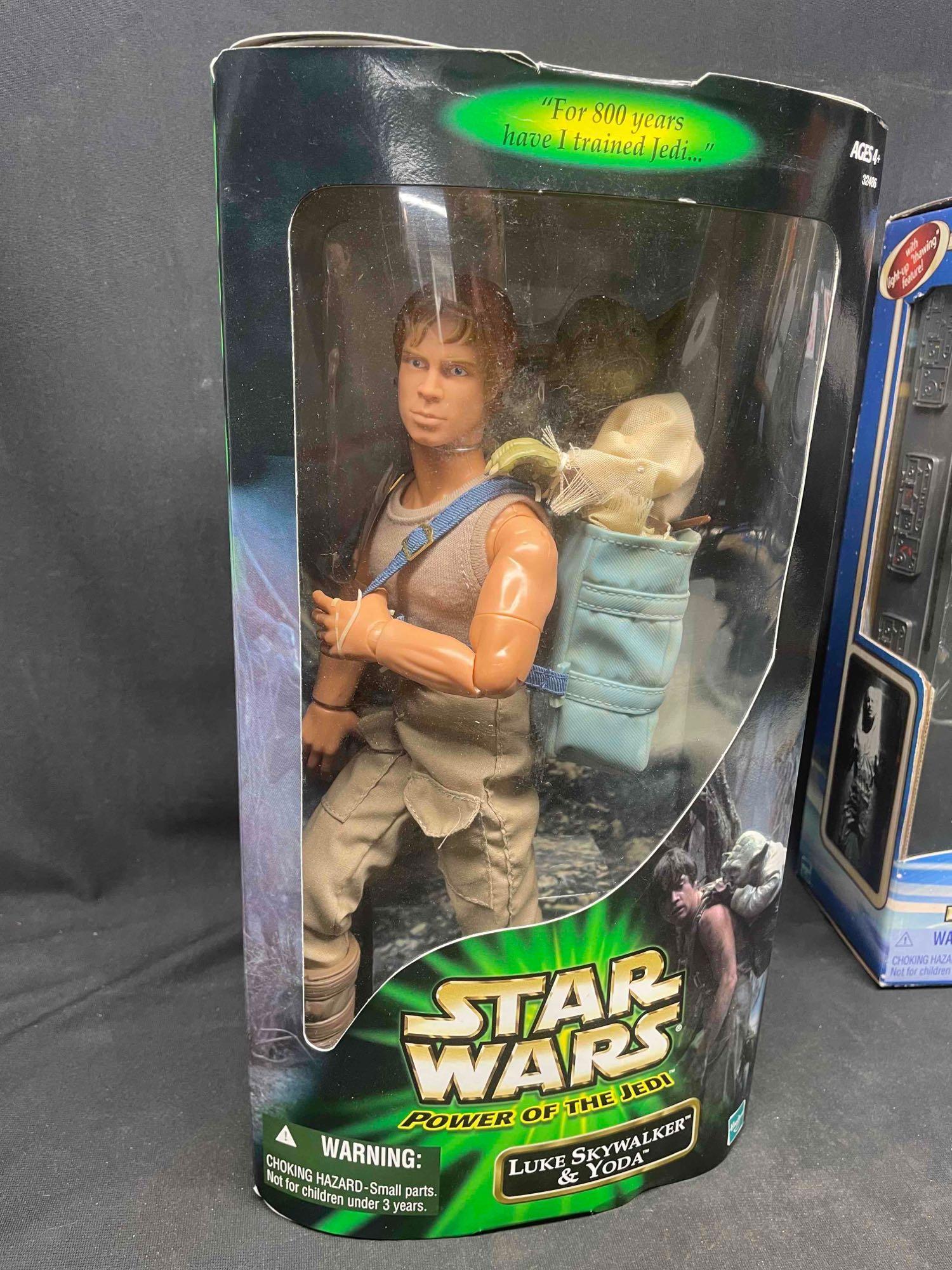 Luke Skywalker w/ Yoda. Leia Boushh Disguise Han Solo Carbonite 12 Inch