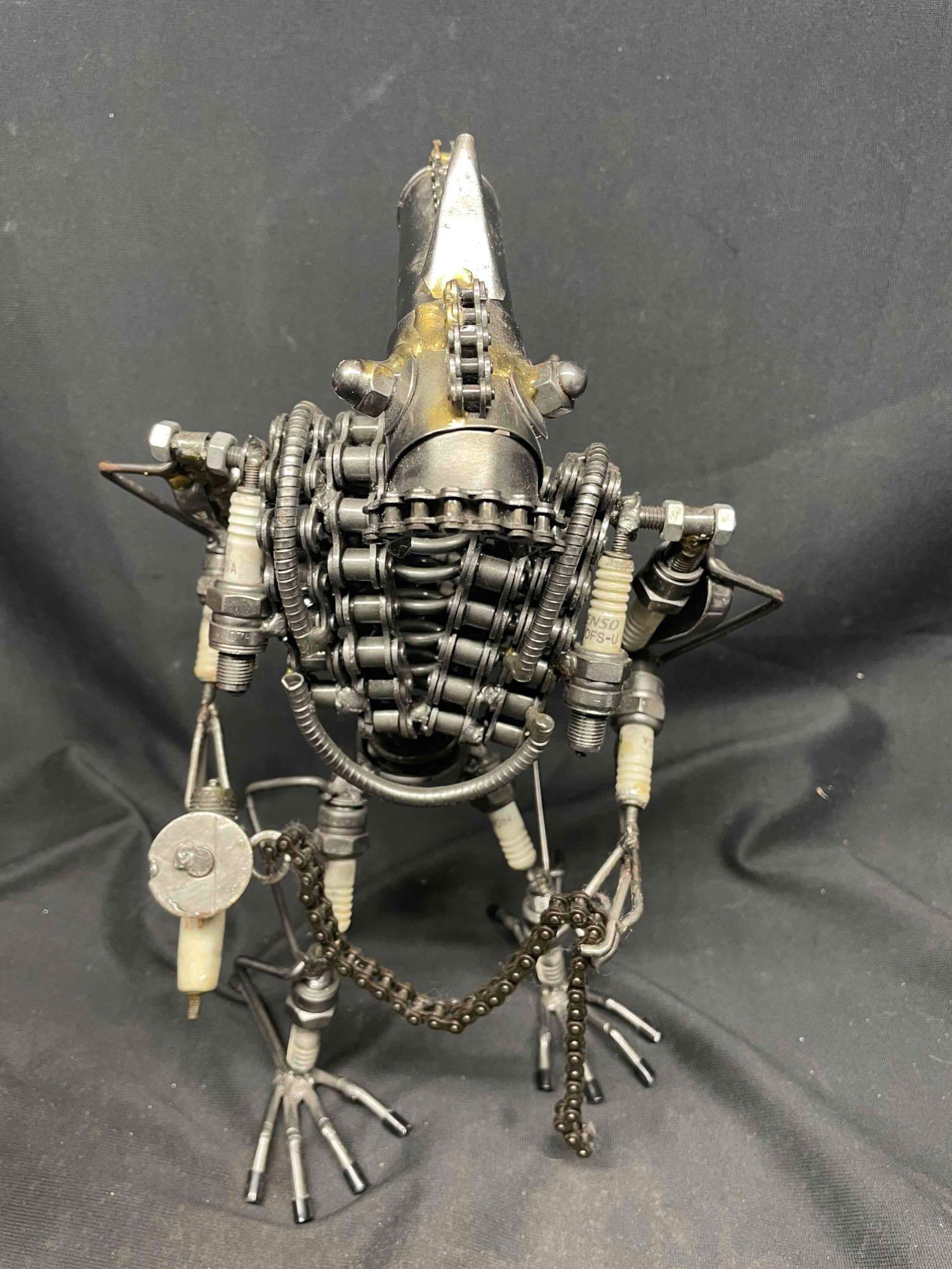 Nuts n Bolts Metal Sculpture. Alien Monster Robot New Modern Art