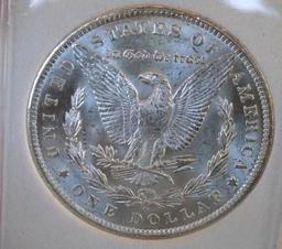 Morgan silver dollar 1885 o/o gem bu blazing white from obw roll premium stunner