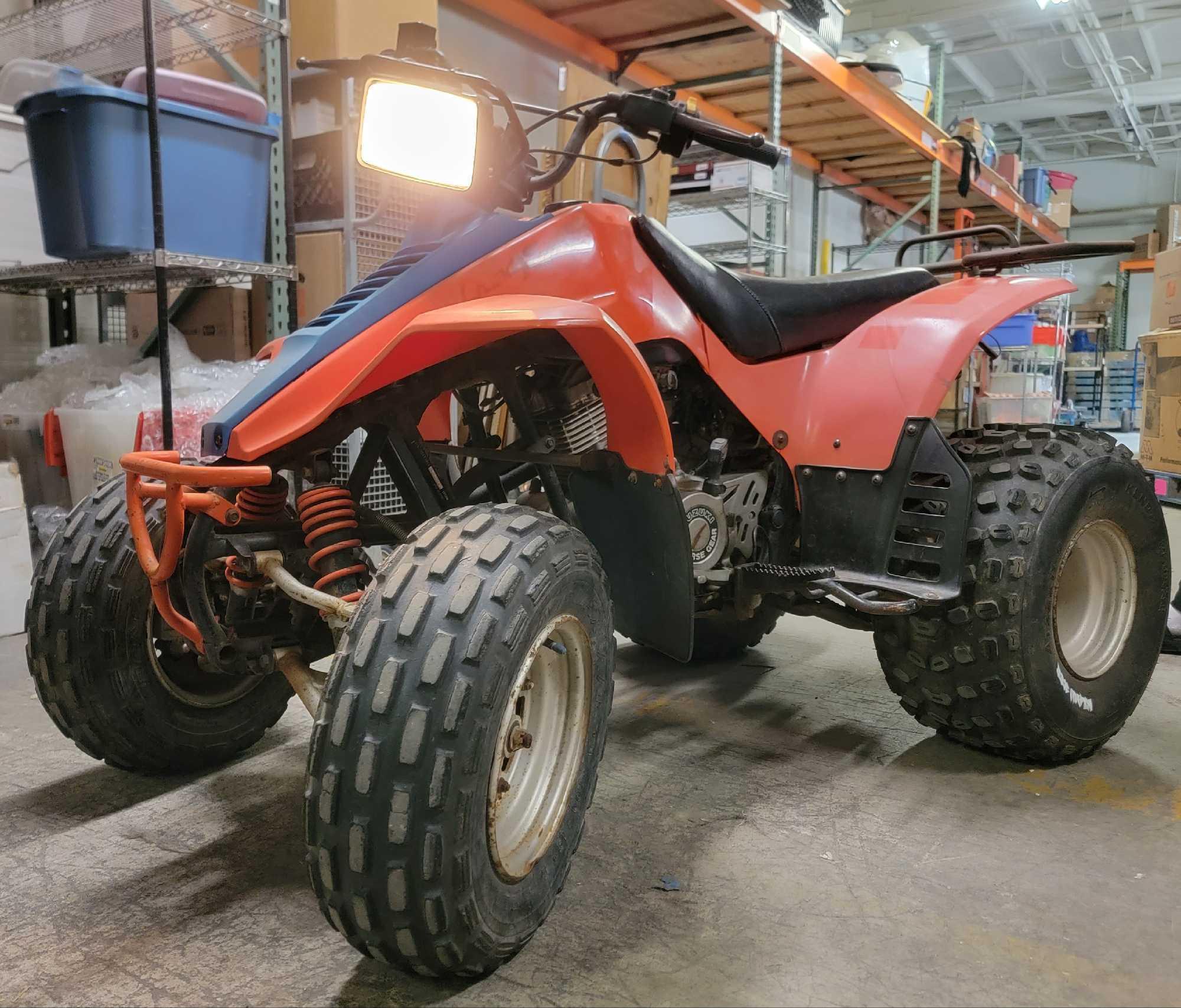 92 Suzuki 250cc QuadRunner Four Wheeler