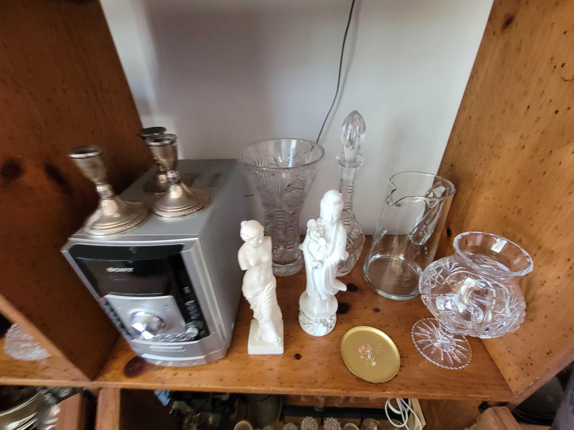 Living Room 1 Contents Waterford, Sweden orrefors crystal artwork Eton Silverplate