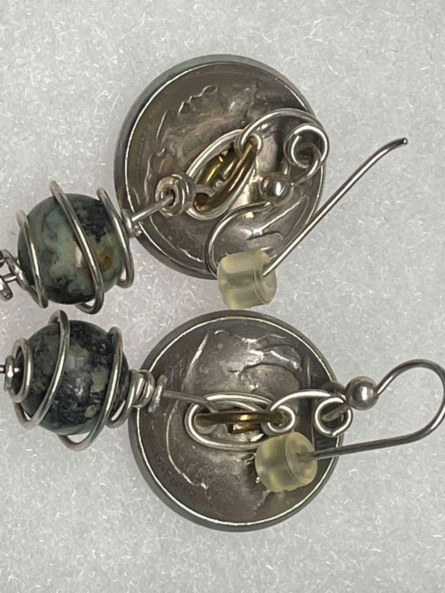 Tiffany & Co. Buffalo Nickle Earrings, Silver 925 Jewelry 61 total grams