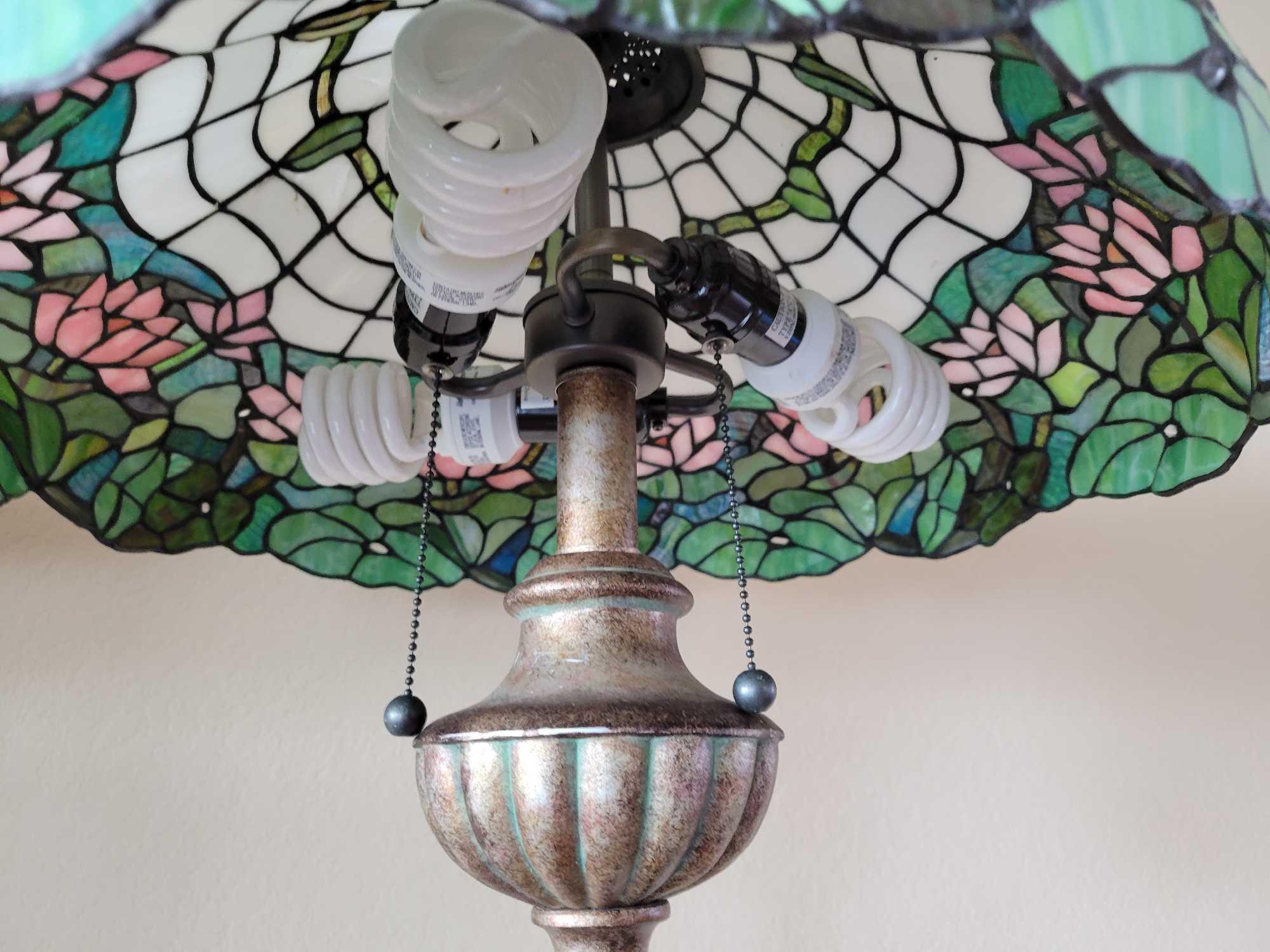 Beautiful Tiffany inspired lamps and a Wall piece