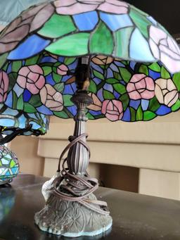 Two Table Tiffany inspired lamps