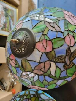 Two Table Tiffany inspired lamps