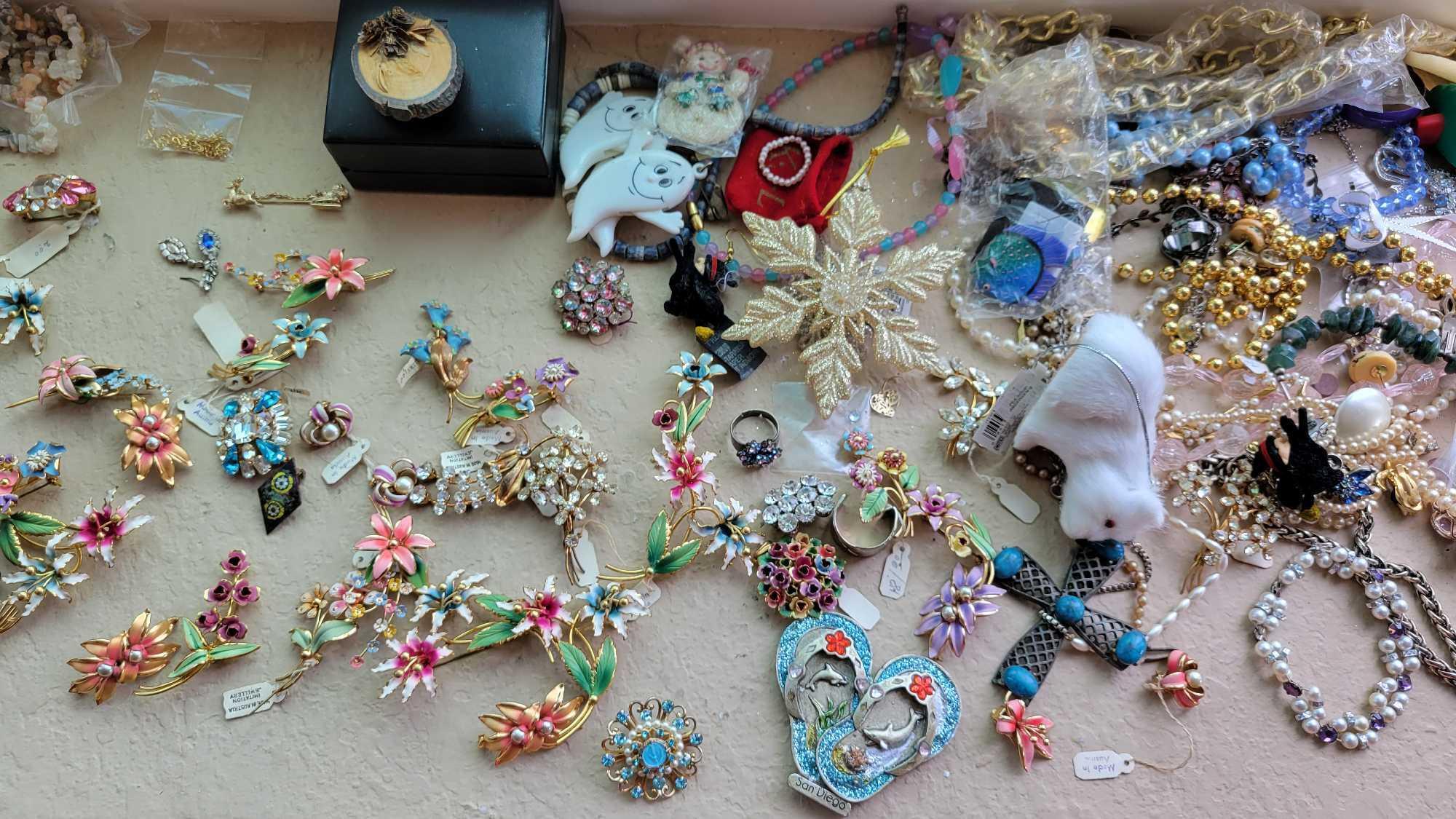 Beautiful pins made in Austria Nice costume Jewelry pieces