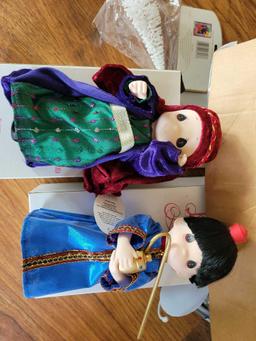 Precious moments Nativity dolls