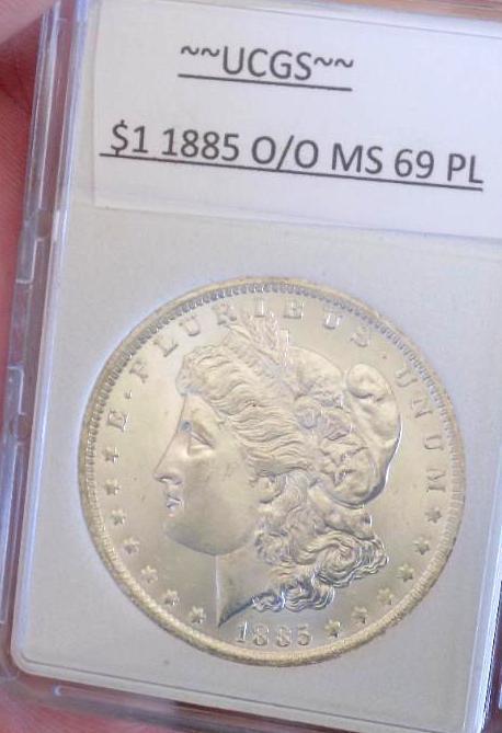 Morgan silver dollar 1885 o/o ddr vam gem bu high grade satin white beauty frm obw roll