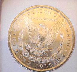 Morgan silver dollar 1885 o/o ddr vam gem bu high grade satin white beauty frm obw roll