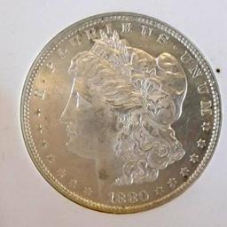 Morgan silver dollar 1880 o micro gem bu pl mega rare date ms++++++ blazing $$$