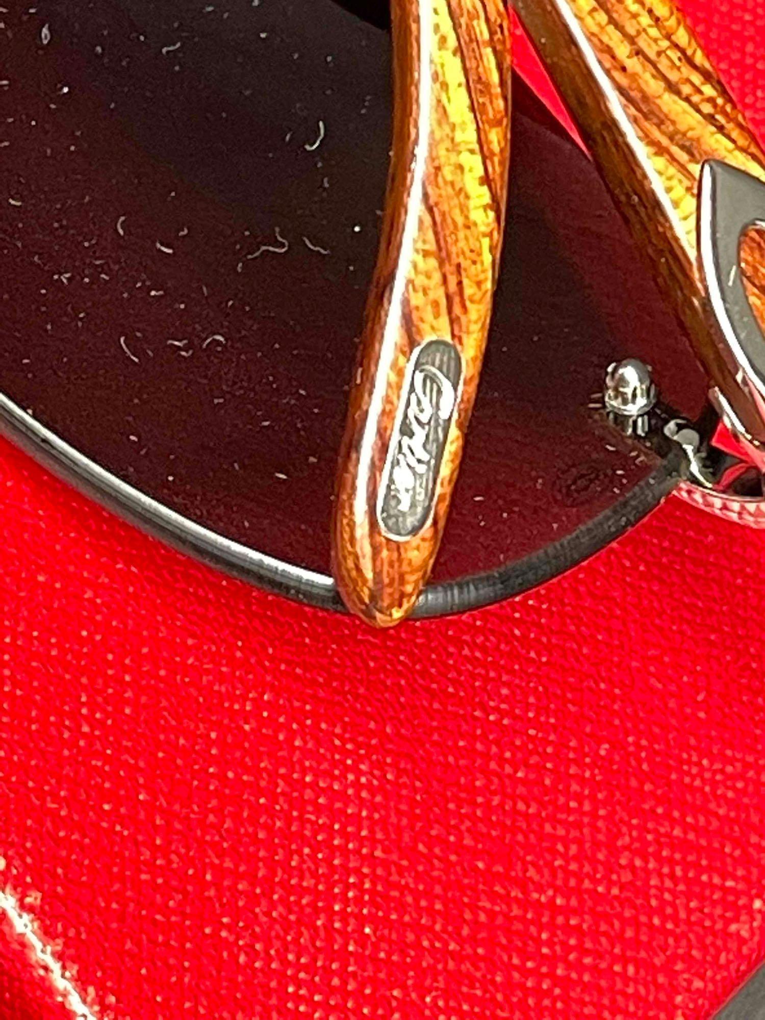 Cartier Sunglasses Eyewear Wooden Frame Square 140b w/Case and Original Box