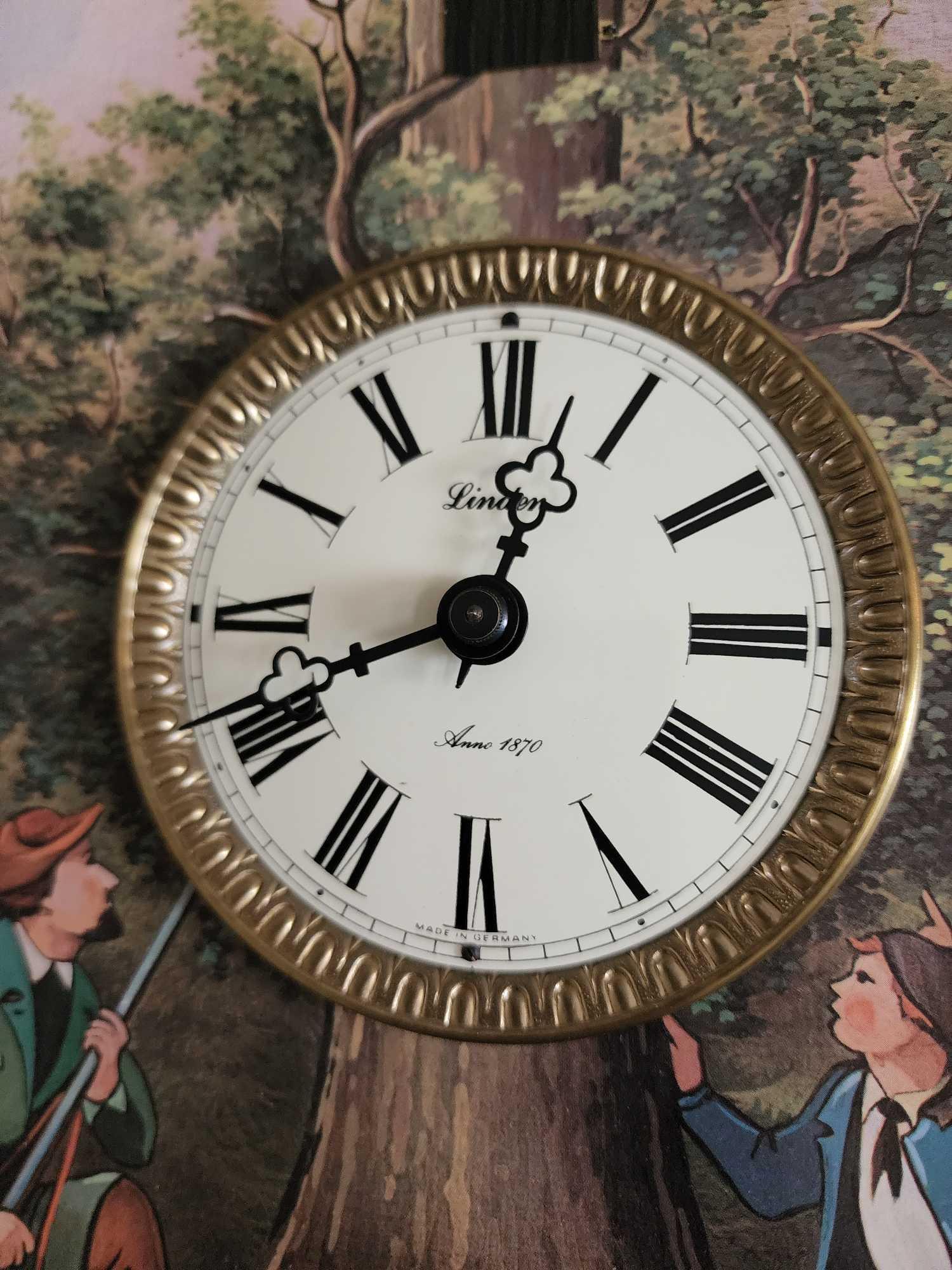 linden hunters wall clock