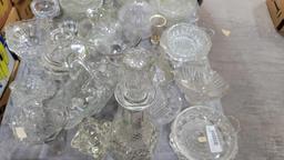 Vintage Crystal Glassware lot Goodwill Location