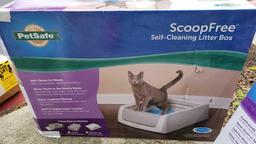 Scoopfree self cleaning litter box exercise pen