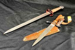 Korium Dagger Black Forest Germany. Notched Blade Dagger