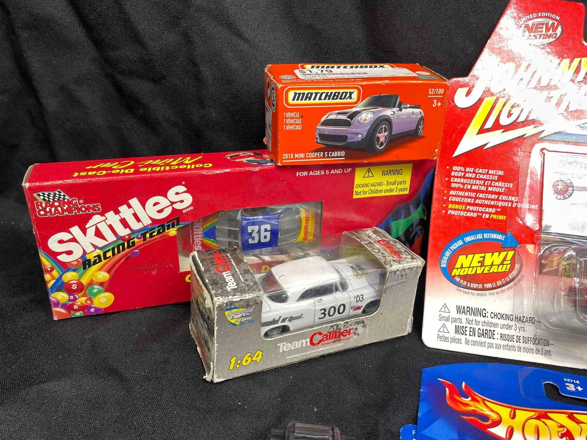 Large Collection of Hot Wheels, Johnny Lightning, Matchbox Cars, Many New in Box 48 total cars