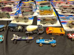 Large Collection of Hot Wheels, Johnny Lightning, Matchbox Cars, Many New in Box 48 total cars