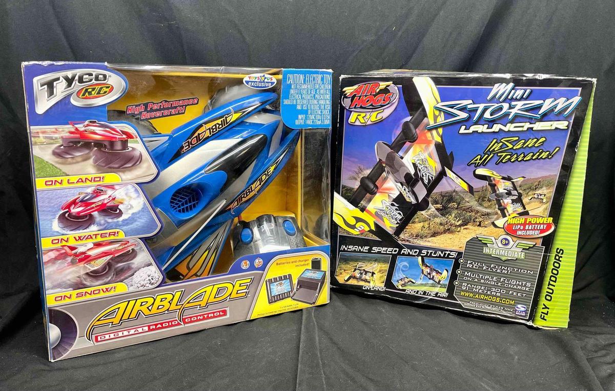 TYCO R/C AirBlade and Air Hogs R/C Storm Launcher Radio Control Toys