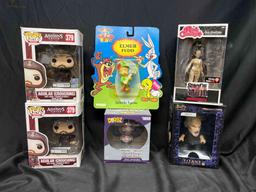 Assassins Creed POP Figures, Loony Tunes Elmer Fudd Figurine, Buffy Angel Vinyl, Suicide Sqaud