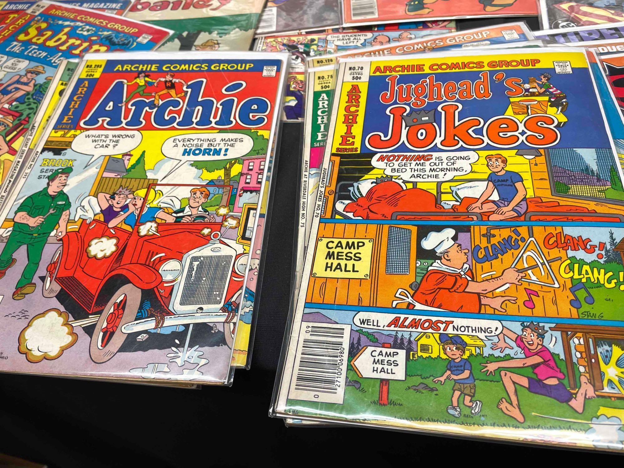 Old Vintage Comics, Modern Superman Comics. Archie, Little Lu Lu, Ritchie Rich, Yosemite Sam,