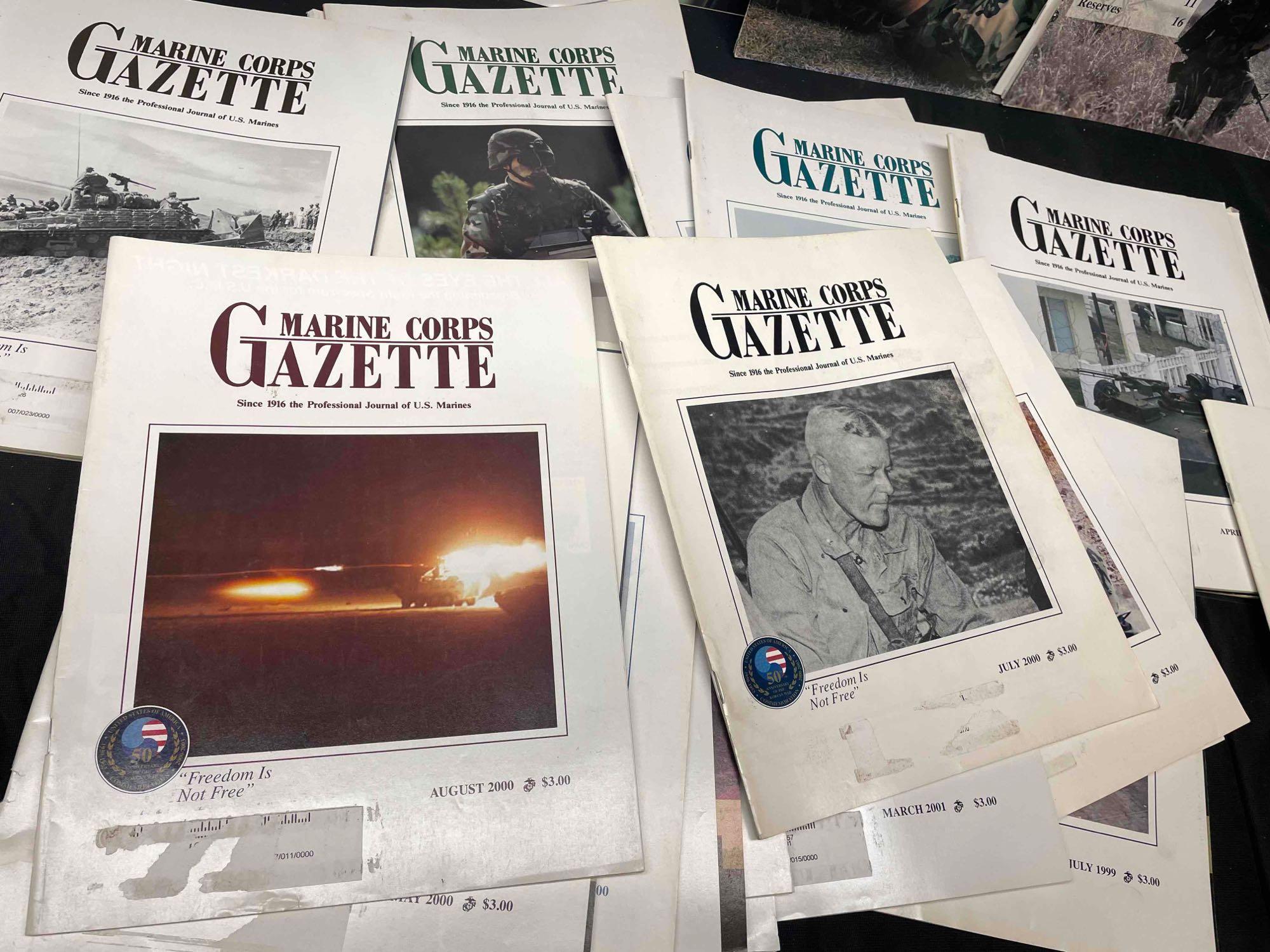 Approx 30 Marines and Marine Corps Gazette Magazine