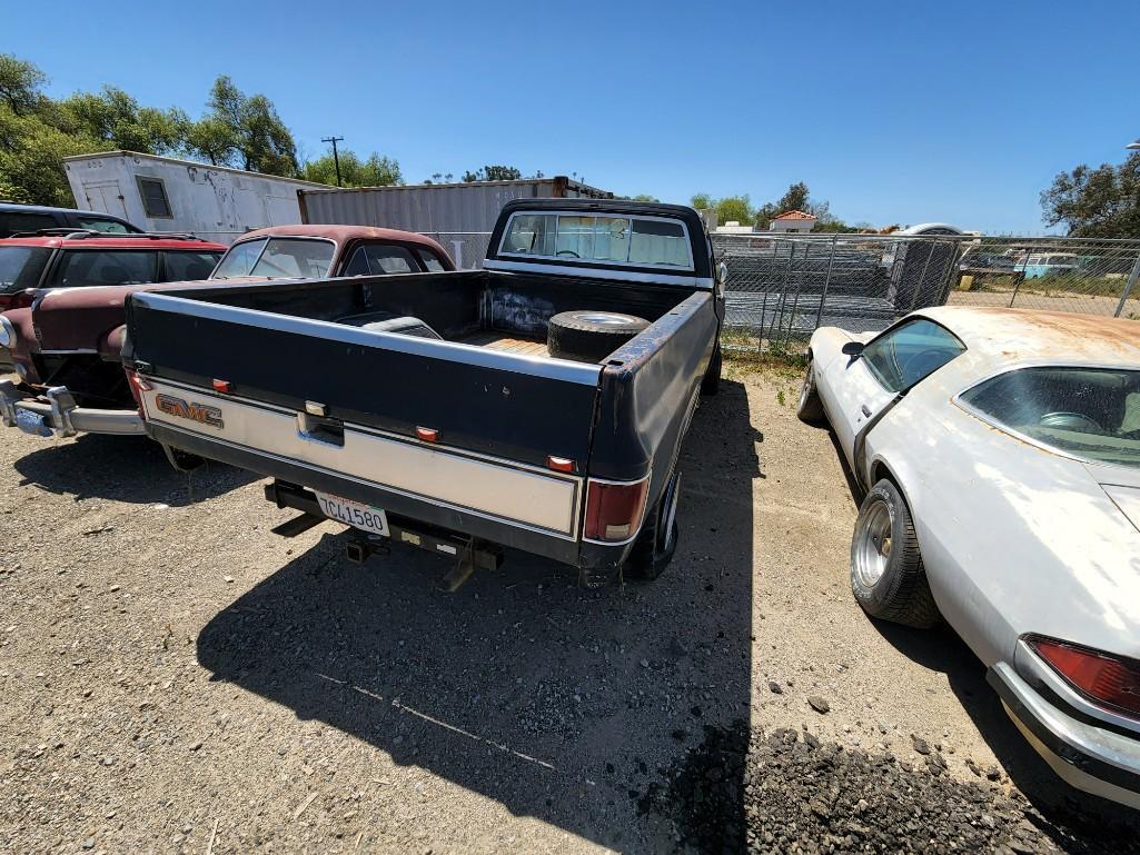 1985 GMC truck California non running for parts / repair lien sale papers