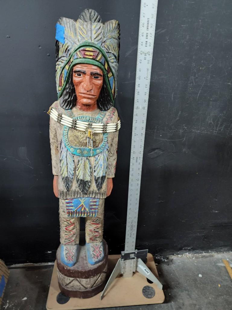 Cigar Store Indian Tobacco Antique Painted