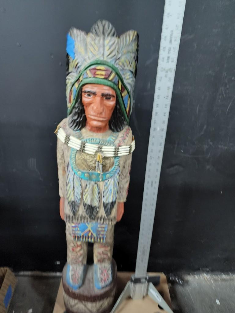 Cigar Store Indian Tobacco Antique Painted