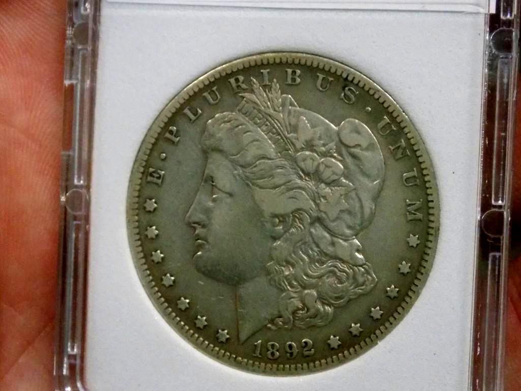 Morgan Silver Dollar 1892 S Mega Rare Date Au+++ High Grade Original Monster $$$$