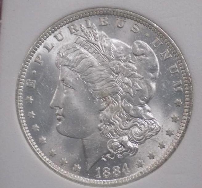 Morgan Silver Dollar 1884 O Gem Bu Frosty White Ddo High Grade Nice Vam Doubling Ms+++++++