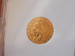 Gold 2.5$ Indian Stunning Gem Bu Beauty Rare This Nice Very Sought After Gold 1908