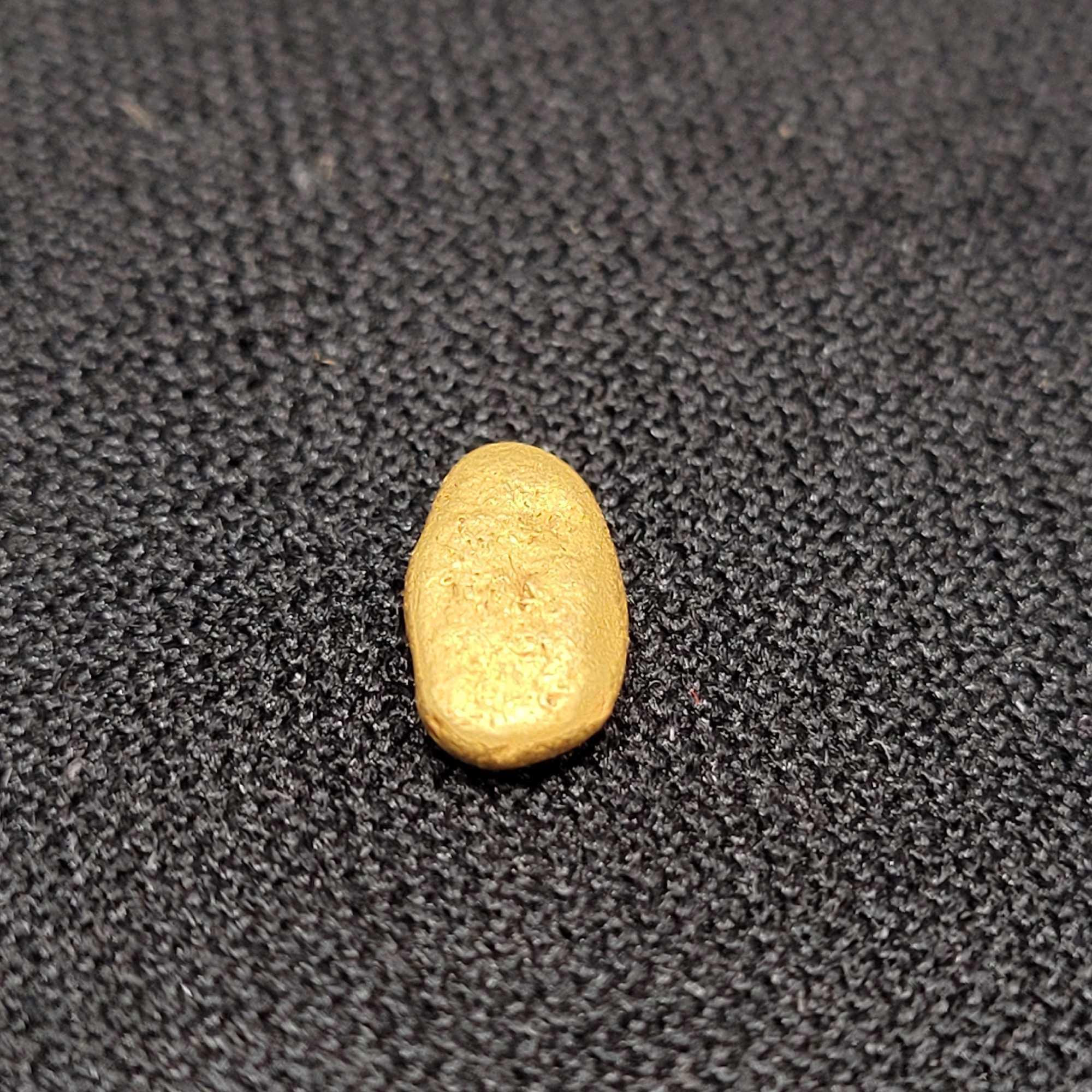 Alaskan Yellow Gold Nugget .80+ Gram Larger Nugget 18+ Kt High Quality Gold