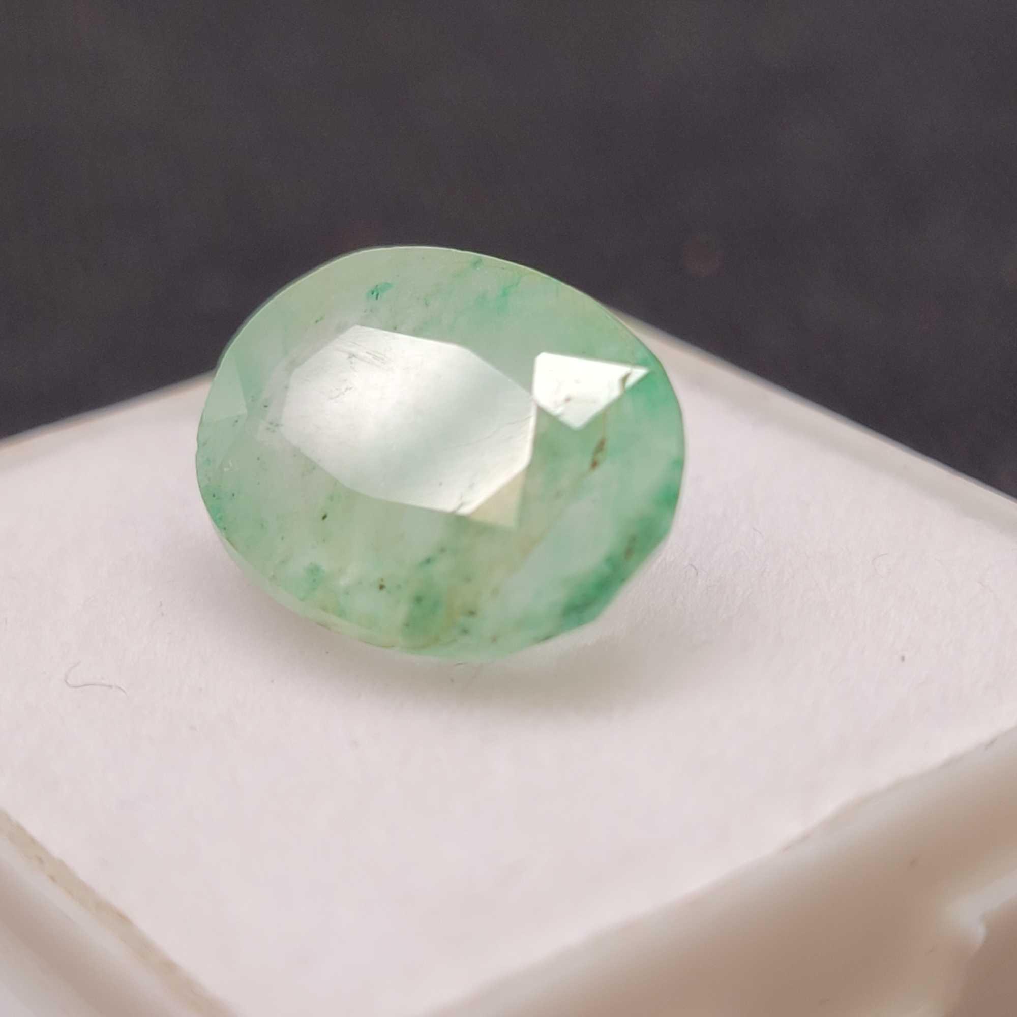 Columbian Emerald Earth Mined Beauty High End Bold Green Translucent Very Rare 6.50ct