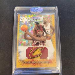1 of 1 Custom LeBron James Jersey Patch Basketball Card