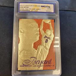 96-97 23k gold Fleer Flair Showcase Kobe Bryant WCG 10