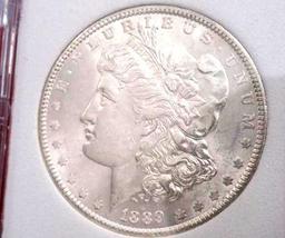 Morgan Silver Dollar 1889 Gem Bu Frosty White High Grade Ms+++++++ Stunning Coin